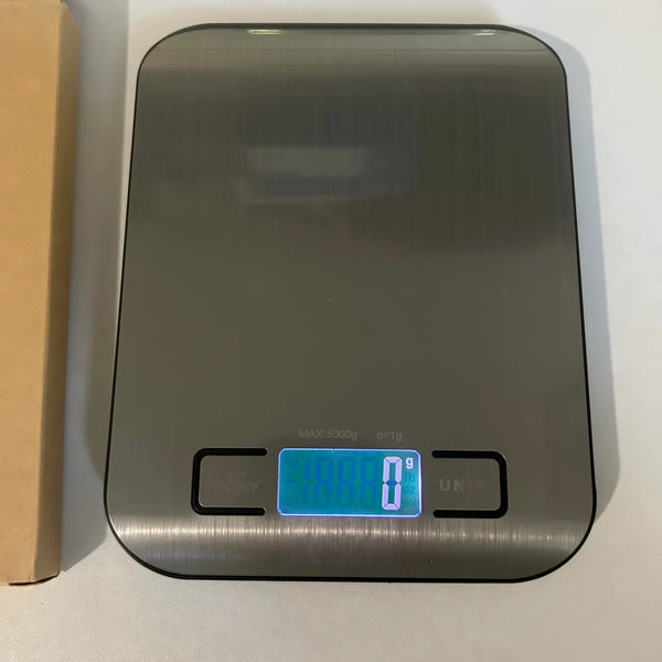 Balança digital de cozinha com tara e precisão de 1 g