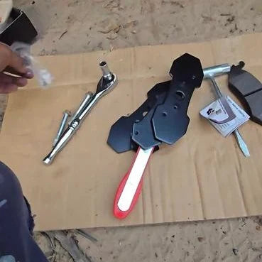Recuador de pistão de pinça de freio com catraca 360°