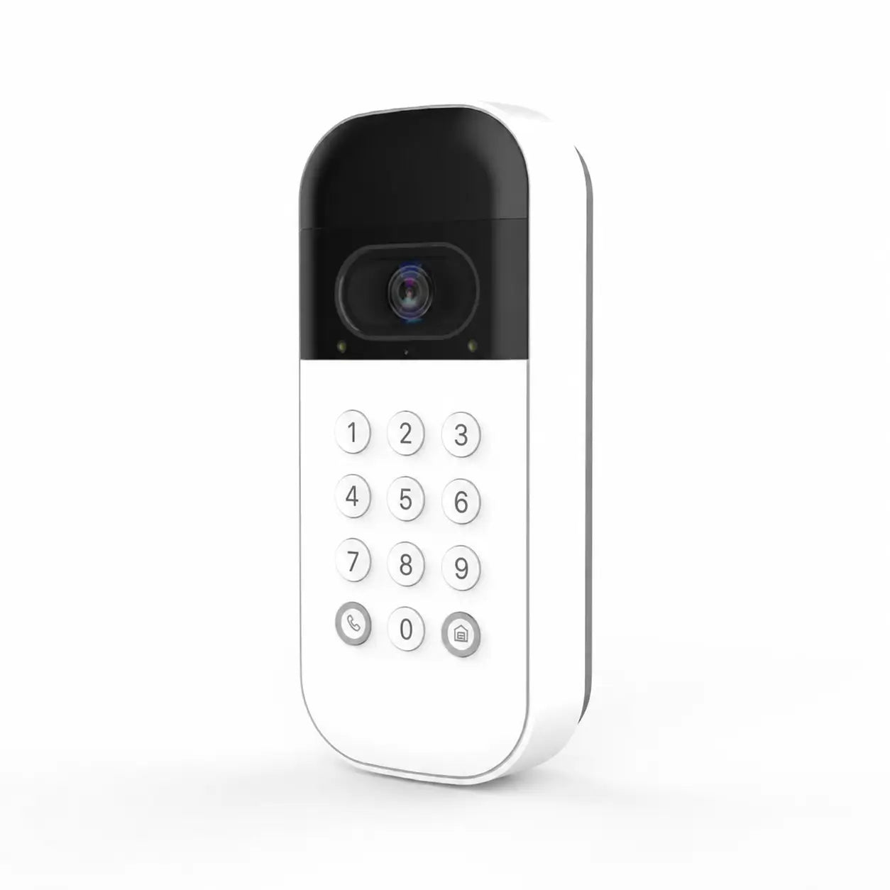 Teclado inteligente para portão de garagem com câmera grande-angular, PINs personalizados e controle remoto pelo app para acesso seguro no dia a dia