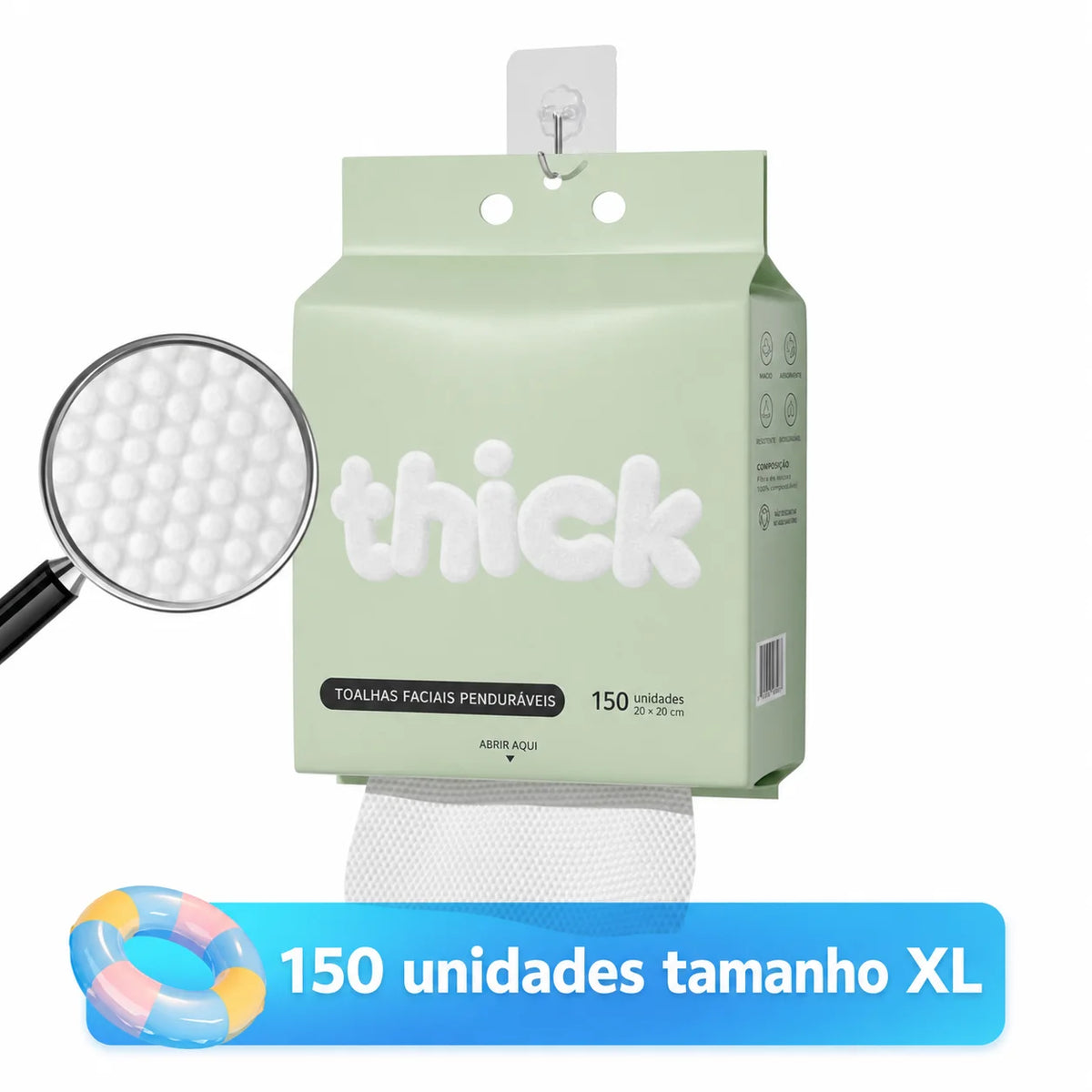 Toalhas faciais descartáveis ultramacias sem fragrância, biodegradáveis e absorventes para limpeza diária, maquiagem e pele sensível