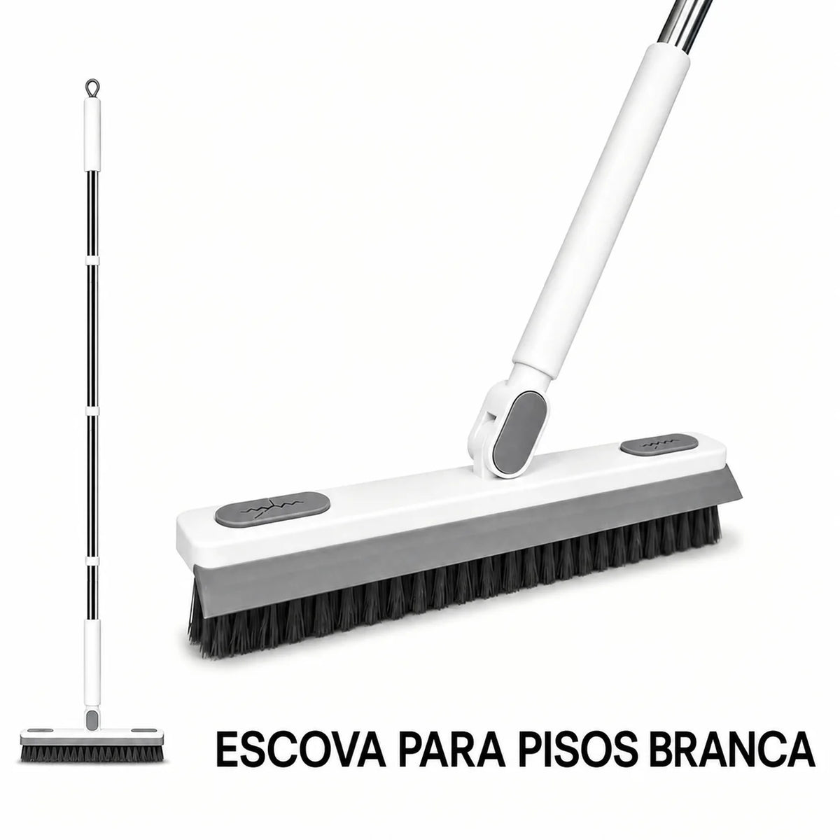 Escova esfregão 360° com cabo ajustável de 150 cm para rejuntes e cantos
