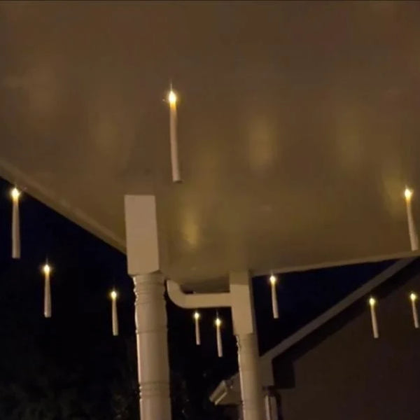 Velas flutuantes LED sem chama com controle em varinha