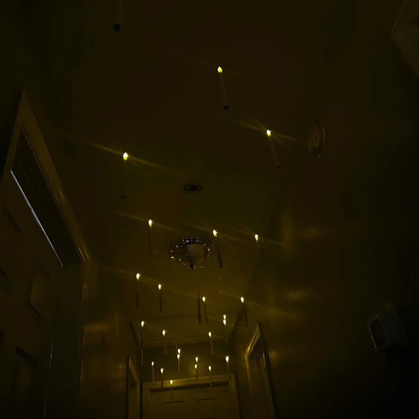 Velas flutuantes LED sem chama com controle em varinha