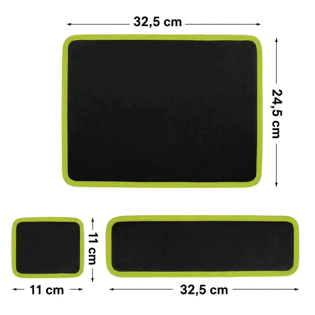 Kit com 3 tapetes magnéticos flexíveis em PVC antiderrapante para organizar ferramentas, parafusos e porcas na oficina e garagem