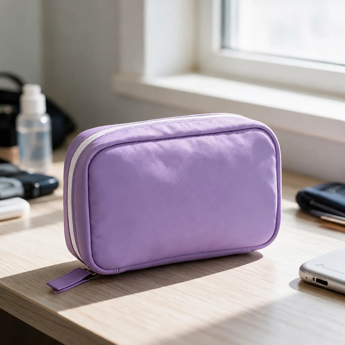 Organizador de remédios impermeável com 14 envelopes para viagem