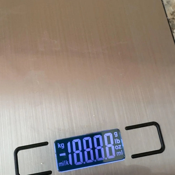 Balança digital de cozinha com tara e precisão de 1 g