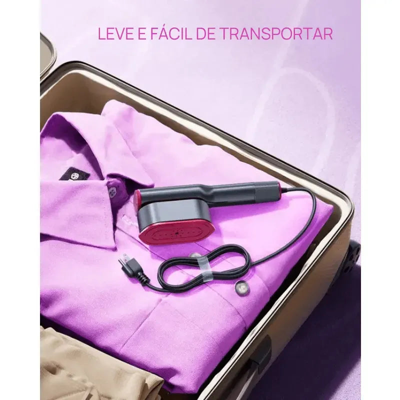 Vaporizador de Roupas Portátil para Viagem com Aquecimento Rápido em 5s, 7 Modos e Cabo Giratório de 90° roupas impecáveis