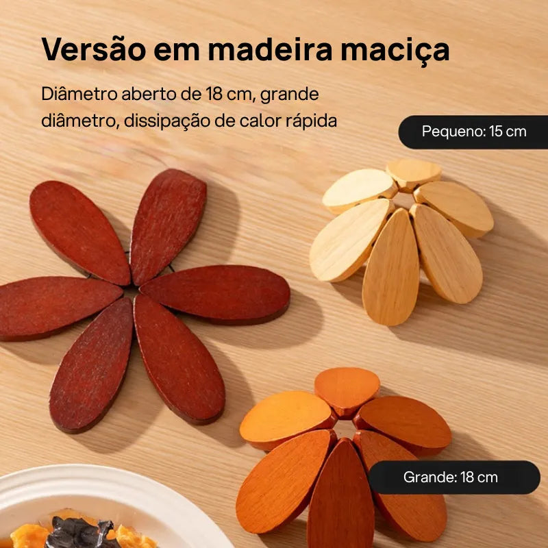 Descanso de copo em madeira maciça em formato de árvore de Natal — criativo e funcional, protege do calor, resistente e decorativo