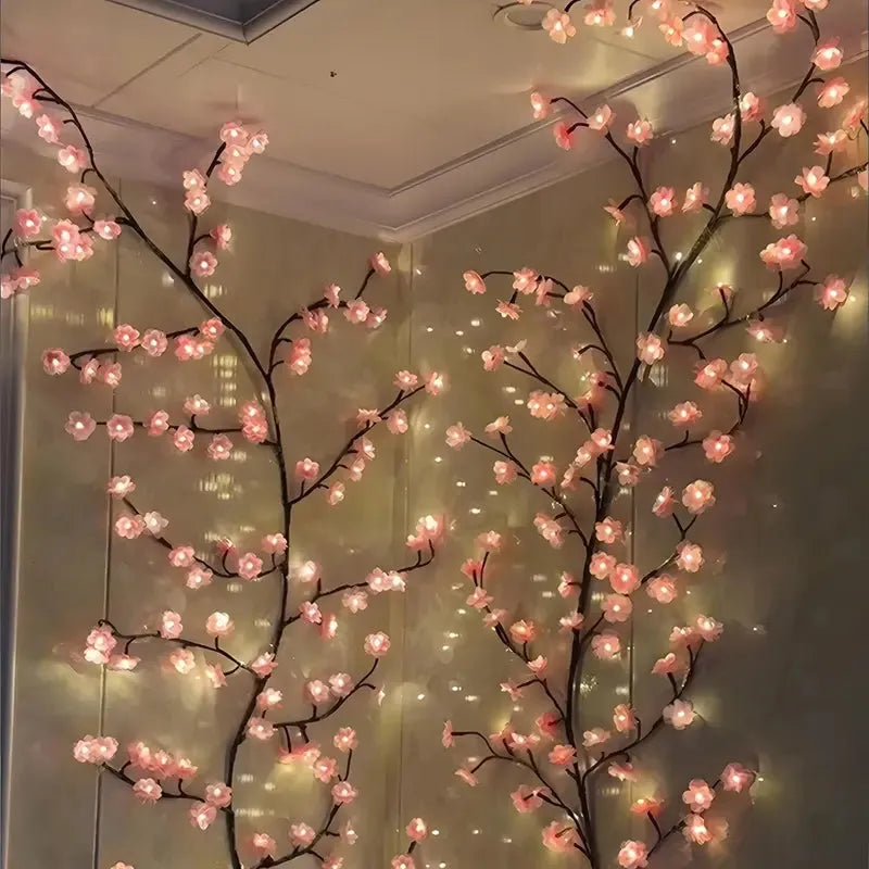 Luminária Decorativa LED em Forma de Galho de Árvore, Alimentação por USB para Criação de Ambiente em Casa ambiente aconchegante