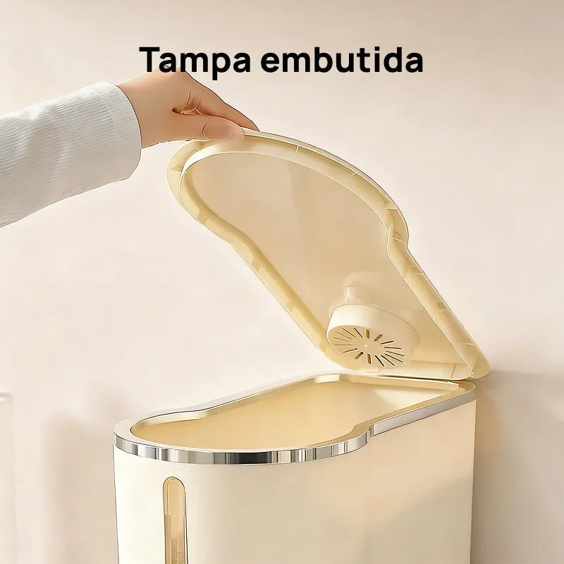 Dispensador de Arroz Hermético UFORU à Prova Total de Insetos e Umidade, com Copo Medidor para Grãos e Cereais preservação eficaz
