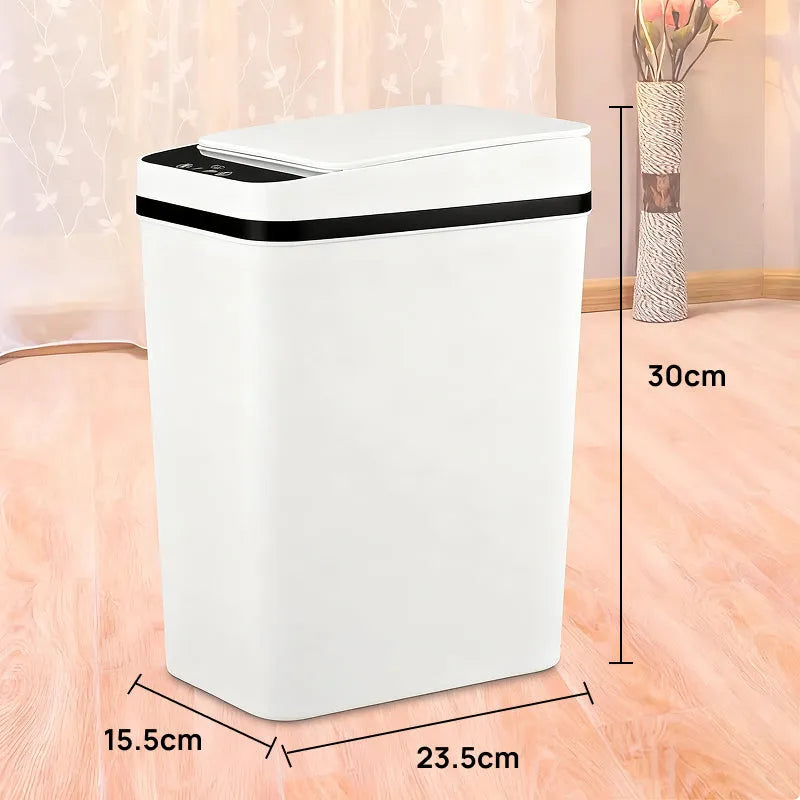 Lixeira Automática de 12 Litros com Sensor de Movimento Sem Toque, Ideal para Cozinha, Banheiro, Quarto e Escritório higiene máxima