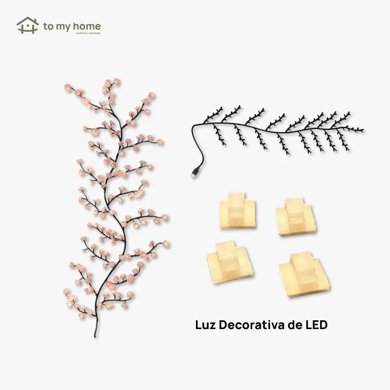 Luminária Decorativa LED em Forma de Galho de Árvore, Alimentação por USB para Criação de Ambiente em Casa ambiente aconchegante