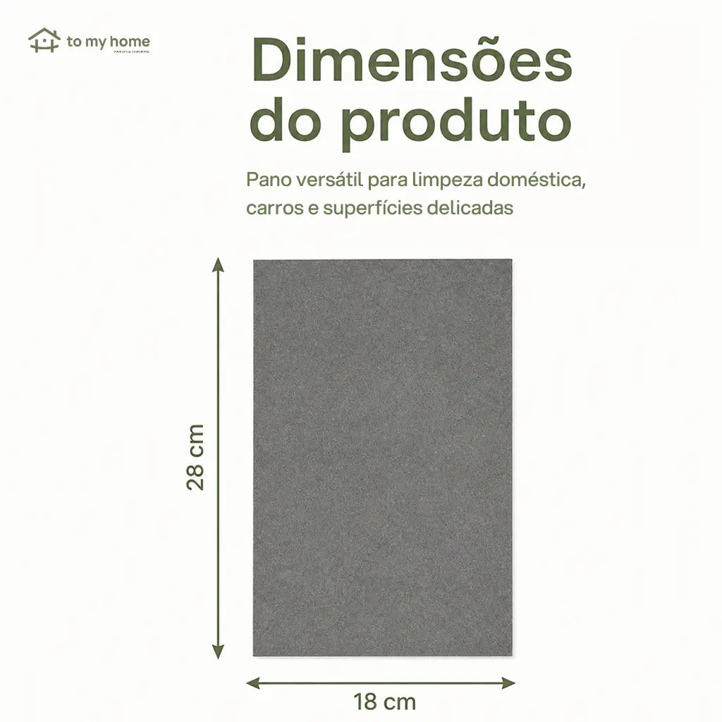 Kit 10 panos de microfibra grossos sem fiapos para vidros, cozinha, carro, espelhos, móveis e eletrodomésticos laváveis