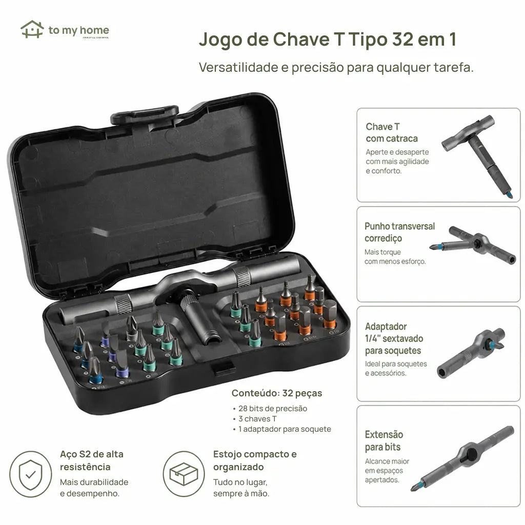 Kit chave de fenda catraca 24 em 1 com pontas magnéticas S2 para reparos em casa, bikes e eletrônicos DIY diário