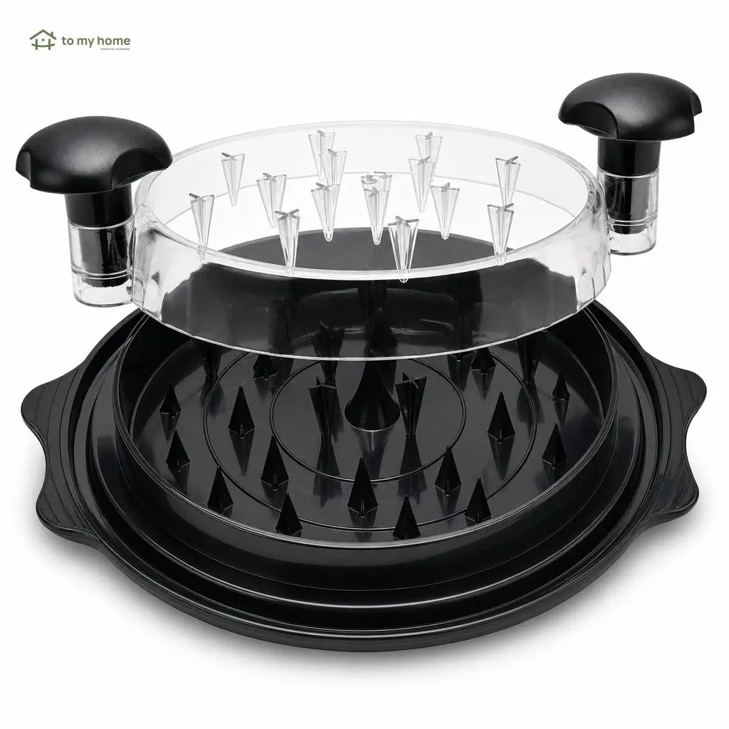 Desfiador de carne grande com tampa transparente e base antiderrapante para frango, porco e carne bovina cozidos na cozinha da família