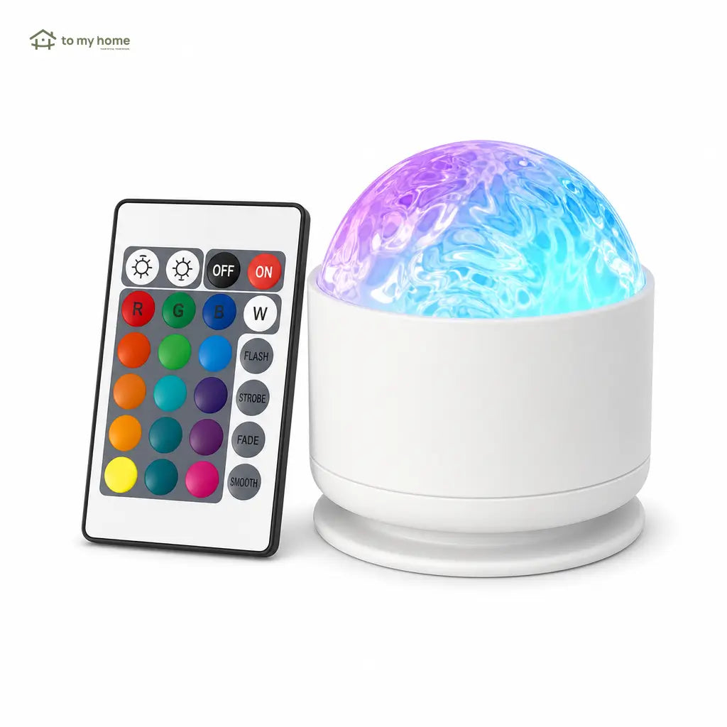 Projetor de luz oceano e aurora com 16 cores LED e controle remoto para quarto, festas e ambientes relaxantes à noite