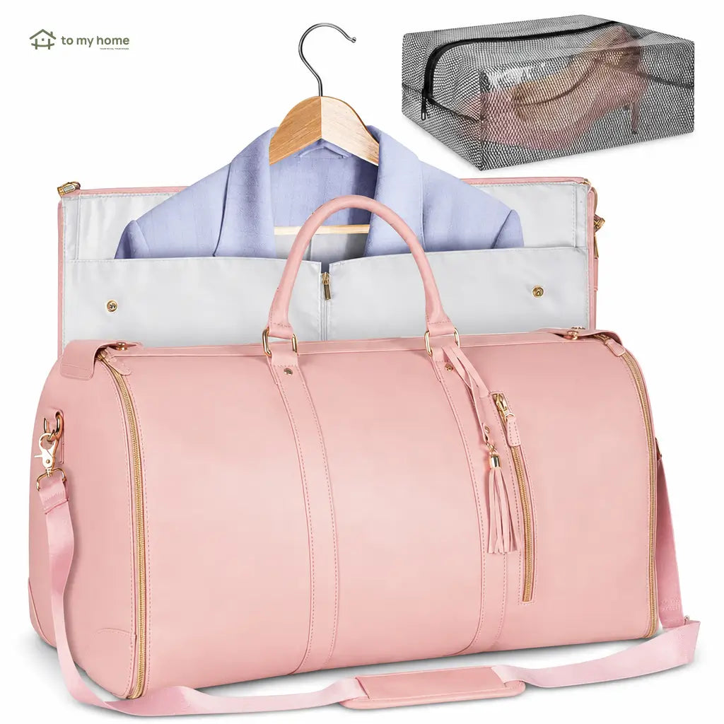 Bolsa mala de viagem 57L resistente à água com porta-terno e sapateira para bordo, academia e fim de semana de homens e mulheres