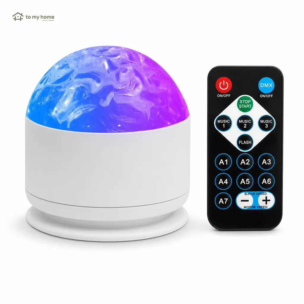 Projetor de luz noturna com ondas do mar e aurora, 7 cores e controle remoto para quarto infantil e momentos relaxantes