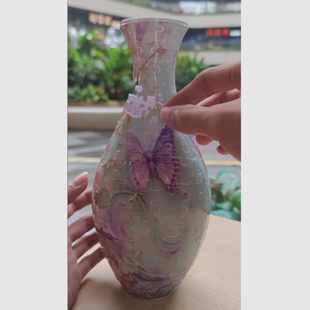 Vaso Decorativo Quebra-Cabeça 3D para Flores, Arranjos Criativos, Design Artístico Moderno e Decoração Sofisticada de Casa