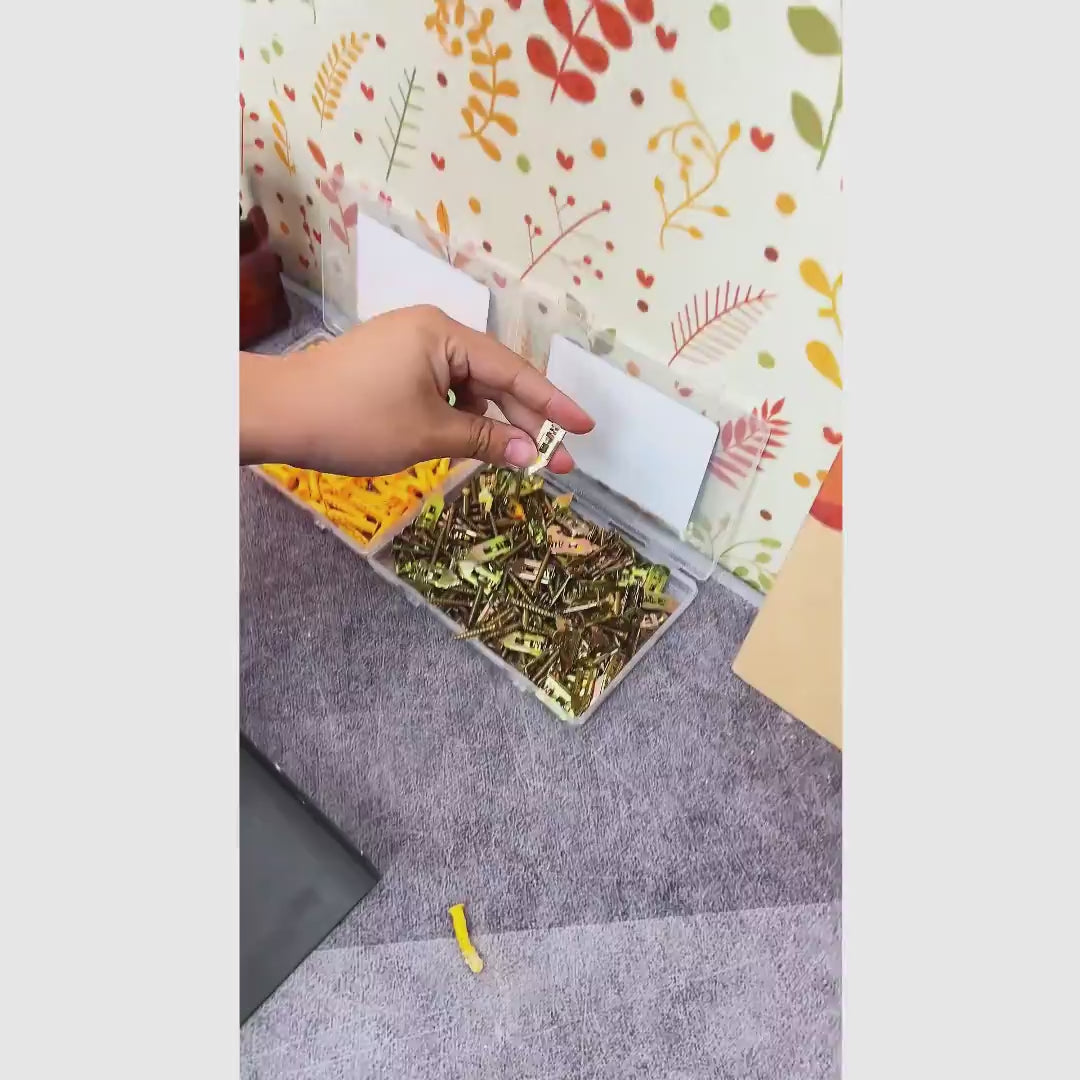 Kit com 200 buchas para drywall autoperfurantes sem furadeira para quadros, prateleiras, cortinas e armários de parede em casa e no escritório