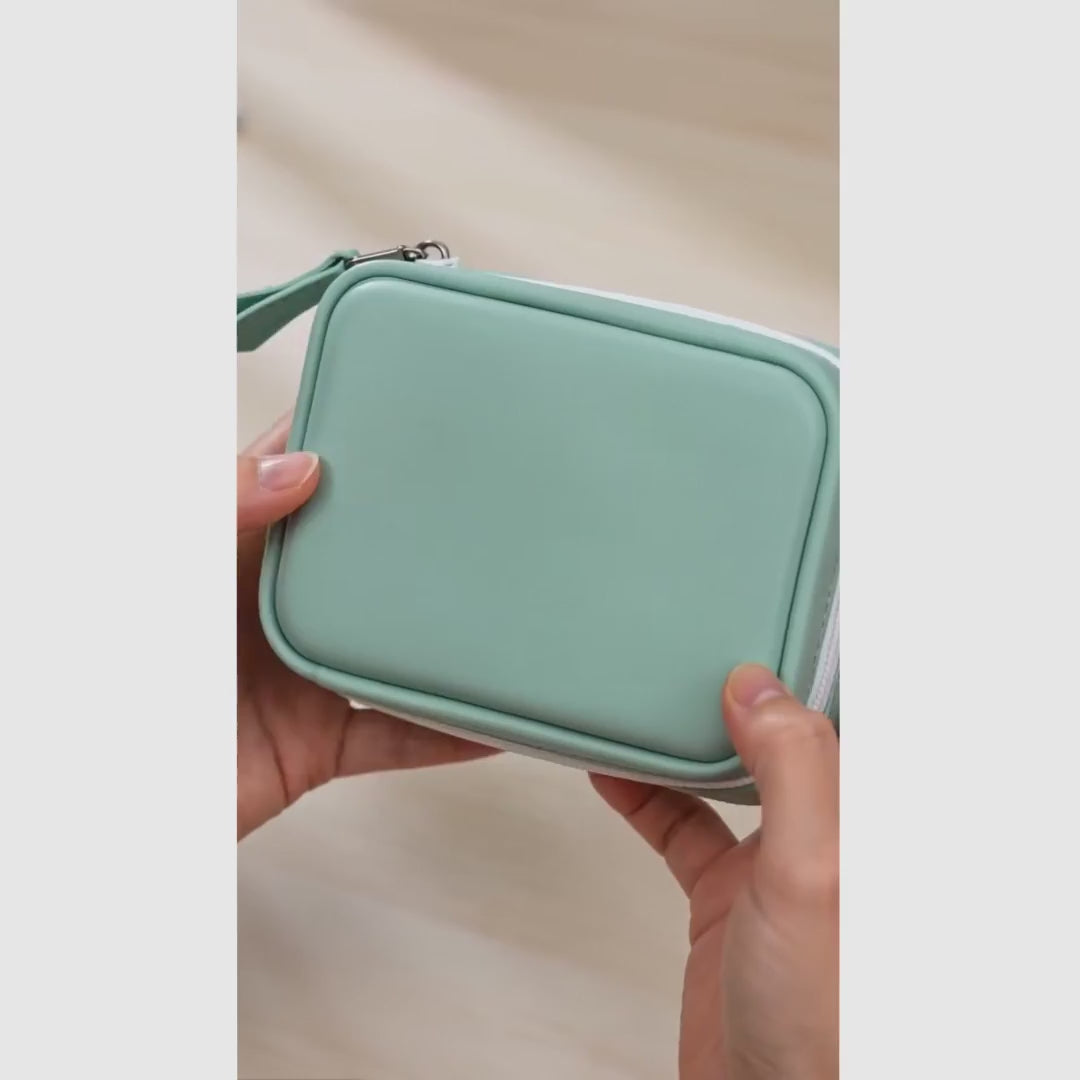Organizador de remédios impermeável com 14 envelopes para viagem