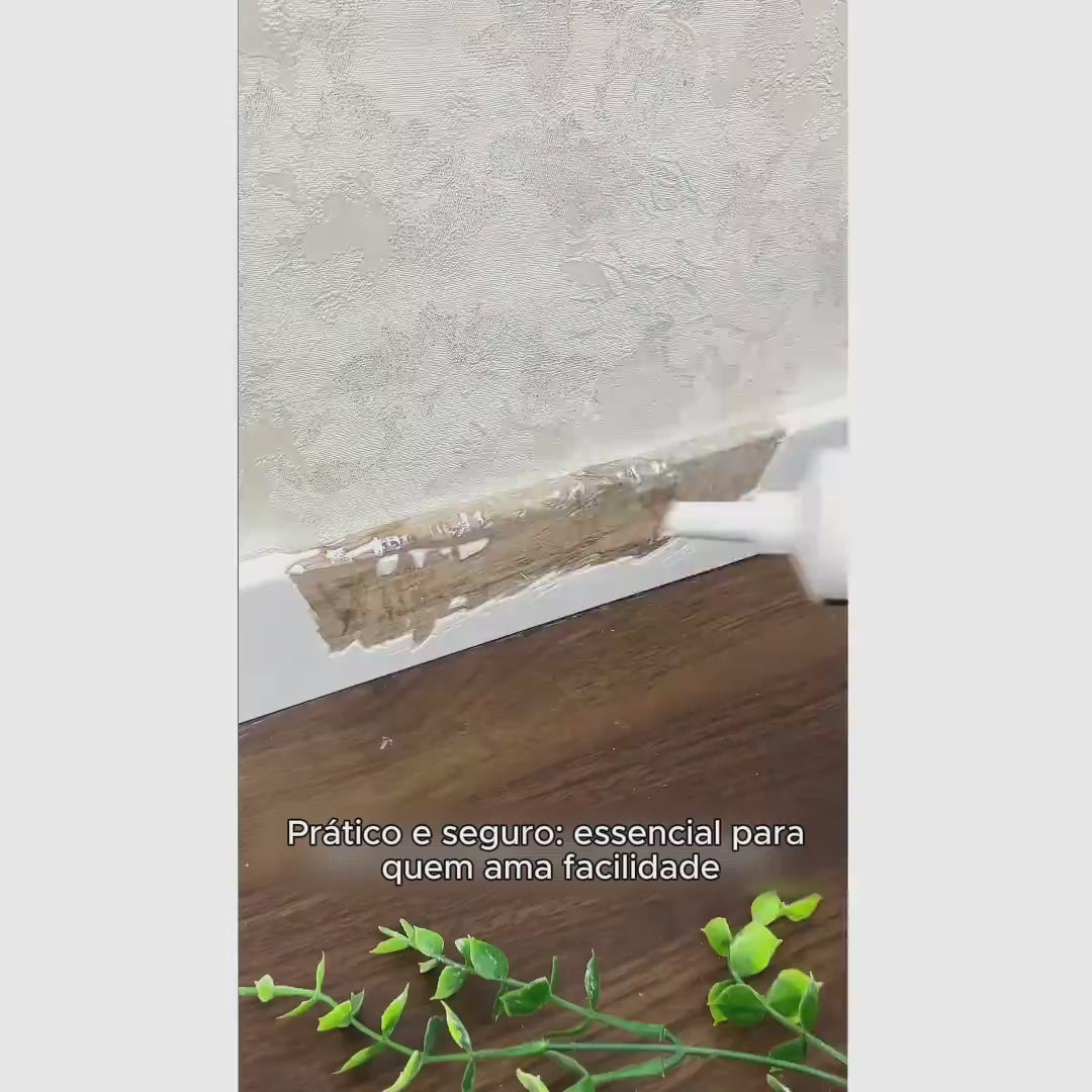 Massa reparadora de parede 250 g com secagem rápida para furos, rachaduras e pequenos reparos em drywall e concreto branco