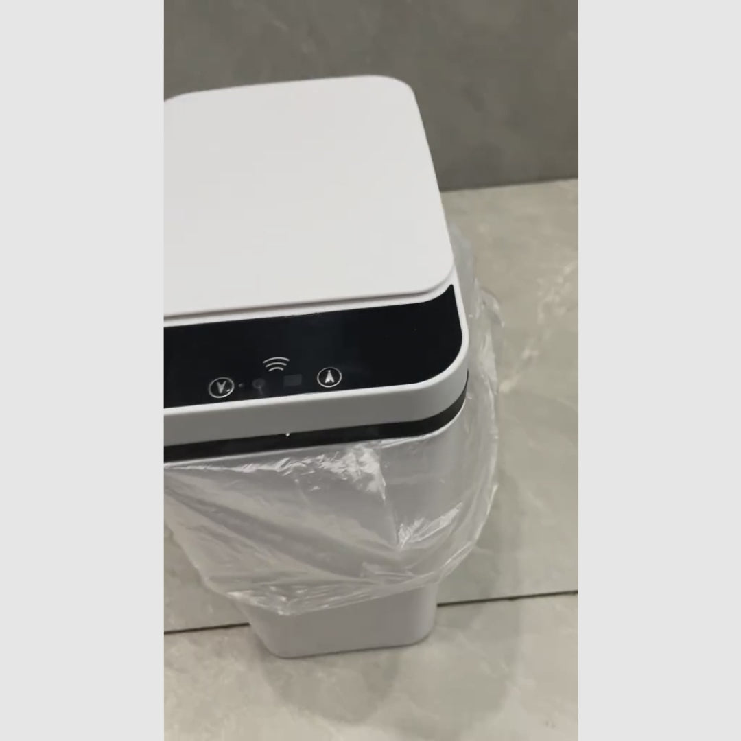 Lixeira Automática de 12 Litros com Sensor de Movimento Sem Toque, Ideal para Cozinha, Banheiro, Quarto e Escritório higiene máxima
