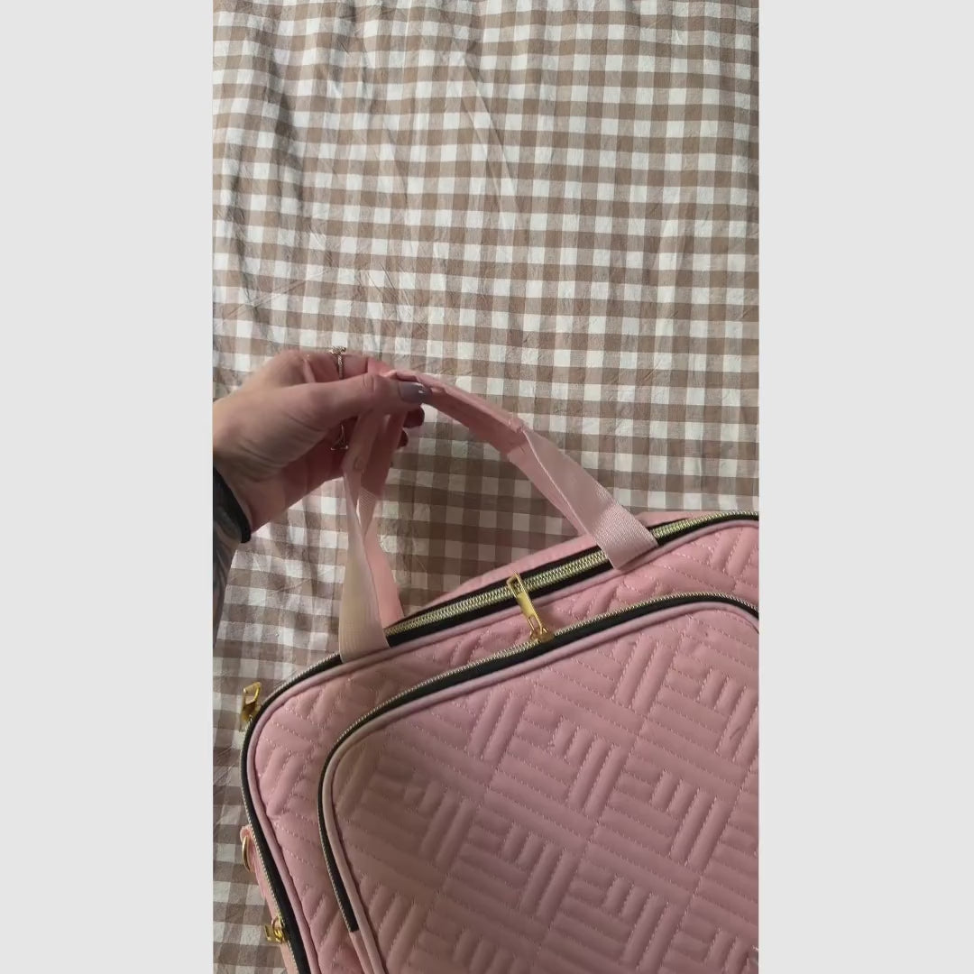 Capa bolsa para Bíblia com alça ajustável, bolsos organizadores e kit marca-textos para estudo, igreja e journaling cristão no dia a dia