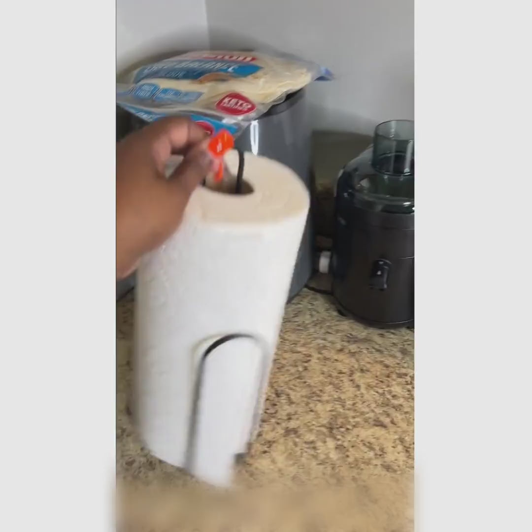 Porta papel toalha magnético de metal antiderrapante para geladeira, parede, cozinha, banheiro, despensa e motorhome moderno