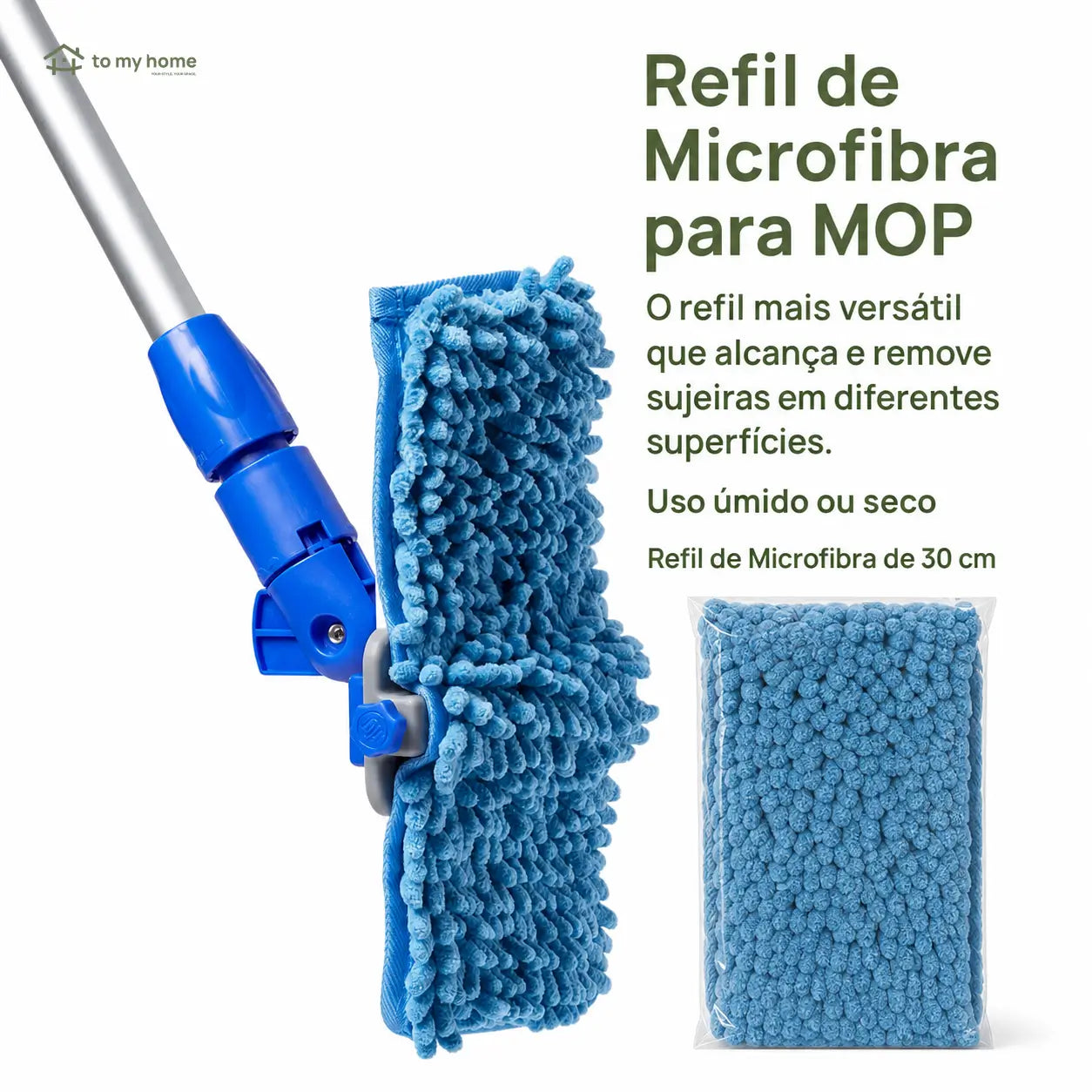 Mop para rodapés com cabo extensível de 178 cm e refis de microfibra laváveis para limpar pisos e cantos sem se abaixar
