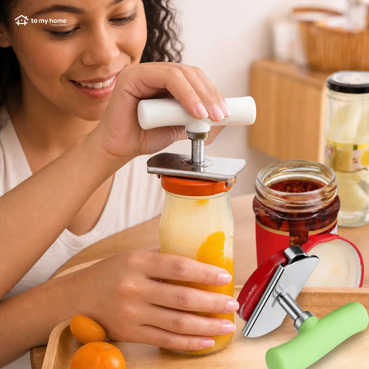 Kit com 2 abridores manuais de potes e tampas, ajustáveis, com pegada antiderrapante para idosos e mãos com pouca força na cozinha