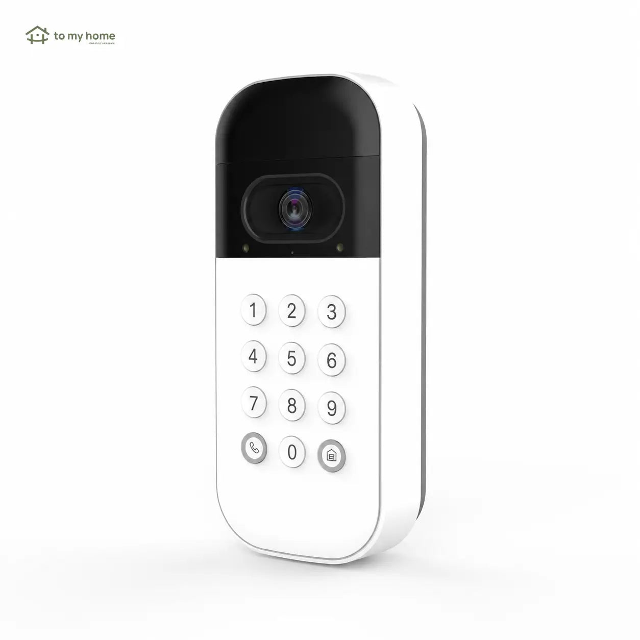 Teclado inteligente para portão de garagem com câmera grande-angular, PINs personalizados e controle remoto pelo app para acesso seguro no dia a dia