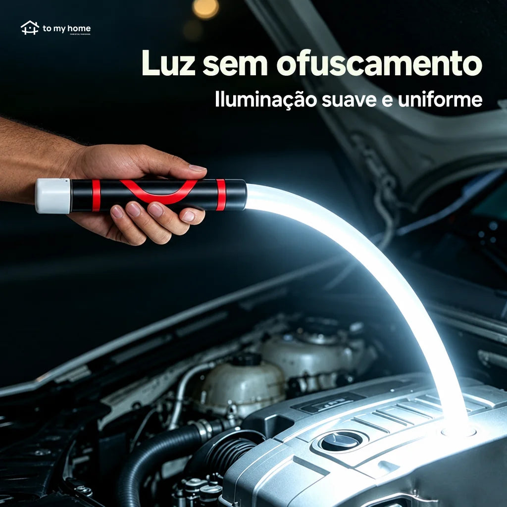Lanterna LED flexível com ímã e 3 níveis de brilho