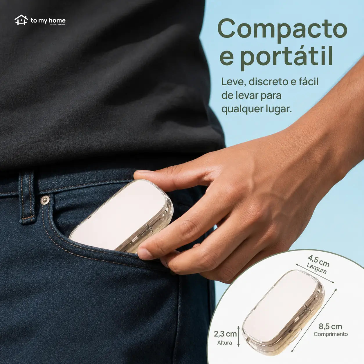 Cortador de pílulas compacto com compartimento interno e ajuste de tamanho para idosos, cuidadores e medicação de pets no uso diário prático