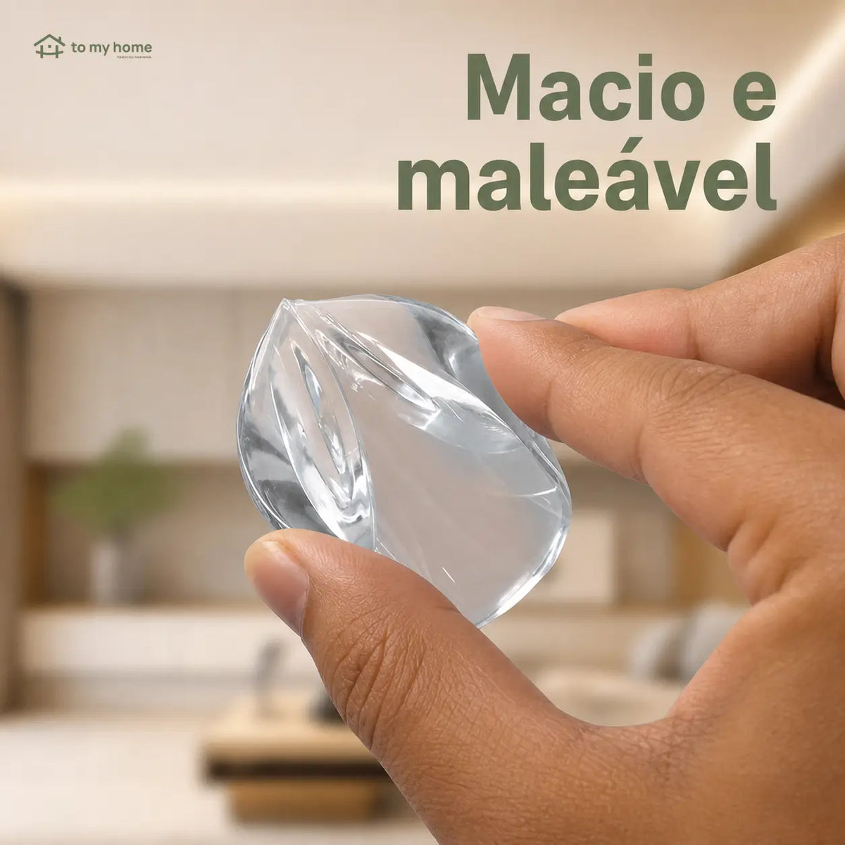 Protetor de quina transparente em PVC com adesivo forte para segurança infantil em mesas, móveis e cantos afiados da casa diária