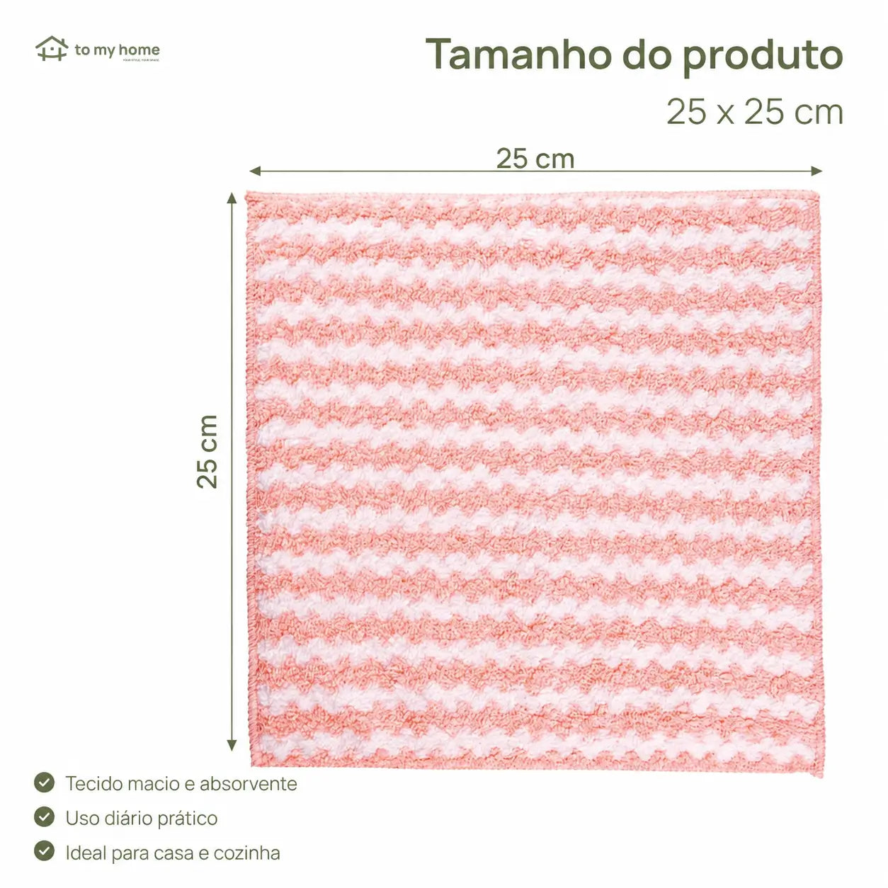 Kit 10 panos de microfibra listrados superabsorventes para cozinha, louças e limpeza sem fiapos nem marcas, reutilizáveis e laváveis