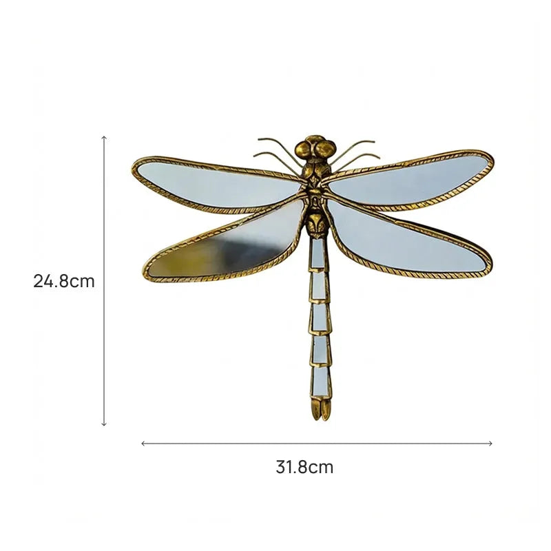 Decoração de parede libélula criativa para sala ou quarto, arte moderna, leve, elegante, fácil instalação, adiciona estilo sofisticado decorativo