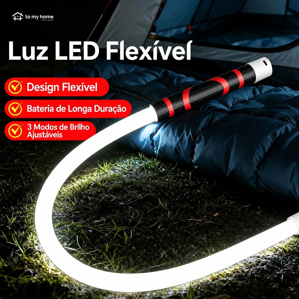 Lanterna LED flexível com ímã e 3 níveis de brilho