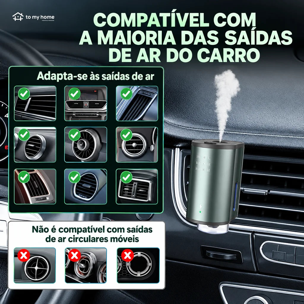 Aromatizador de carro sem água com 3 frascos de 10 ml