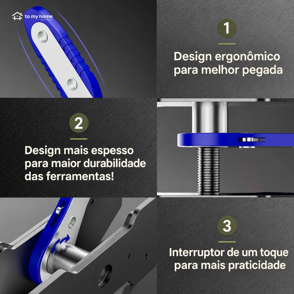 Recuador de pistão de pinça de freio com catraca 360°