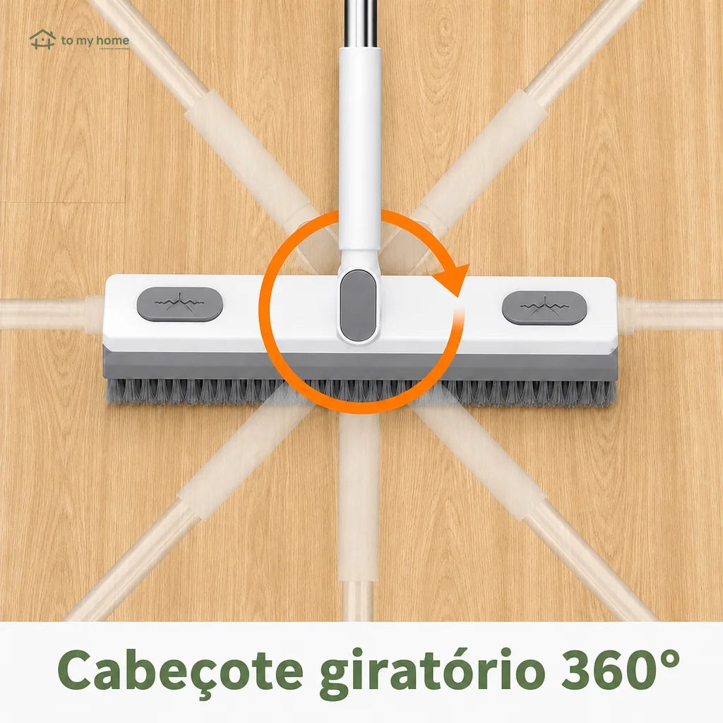 Escova esfregão 360° com cabo ajustável de 150 cm para rejuntes e cantos