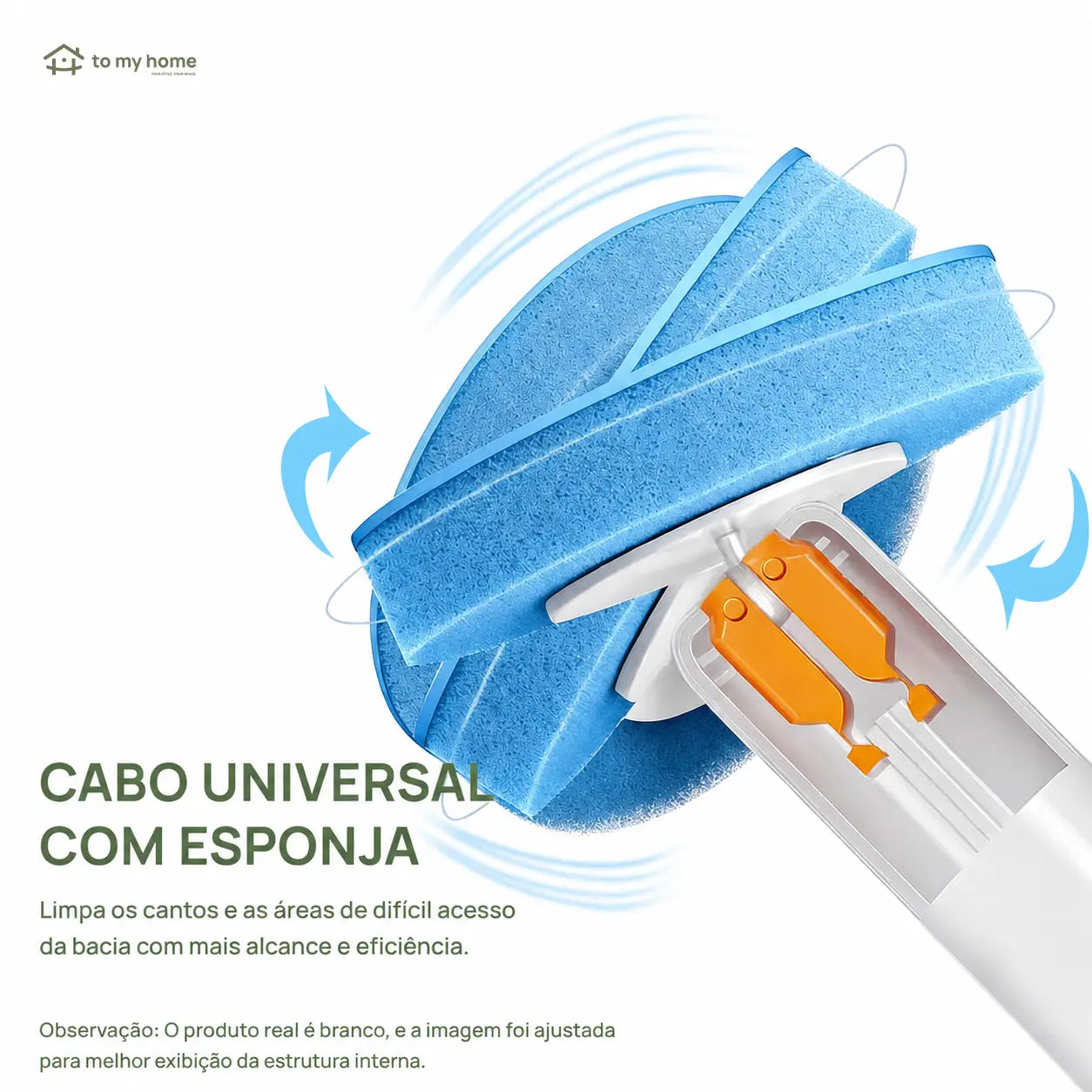 Escova sanitária com refis descartáveis autolimpantes e solução de limpeza para banheiro sem sujeira e sem pré-enxágue no dia a dia prático