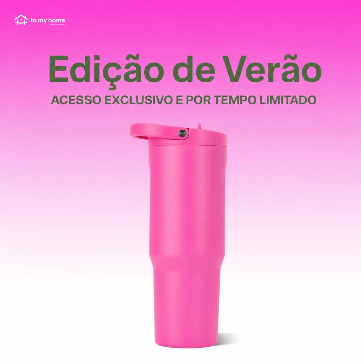Garrafa térmica esportiva inox com canudo retrátil à prova de vazamentos para treinos, trilhas e rotina com alça e base de borracha