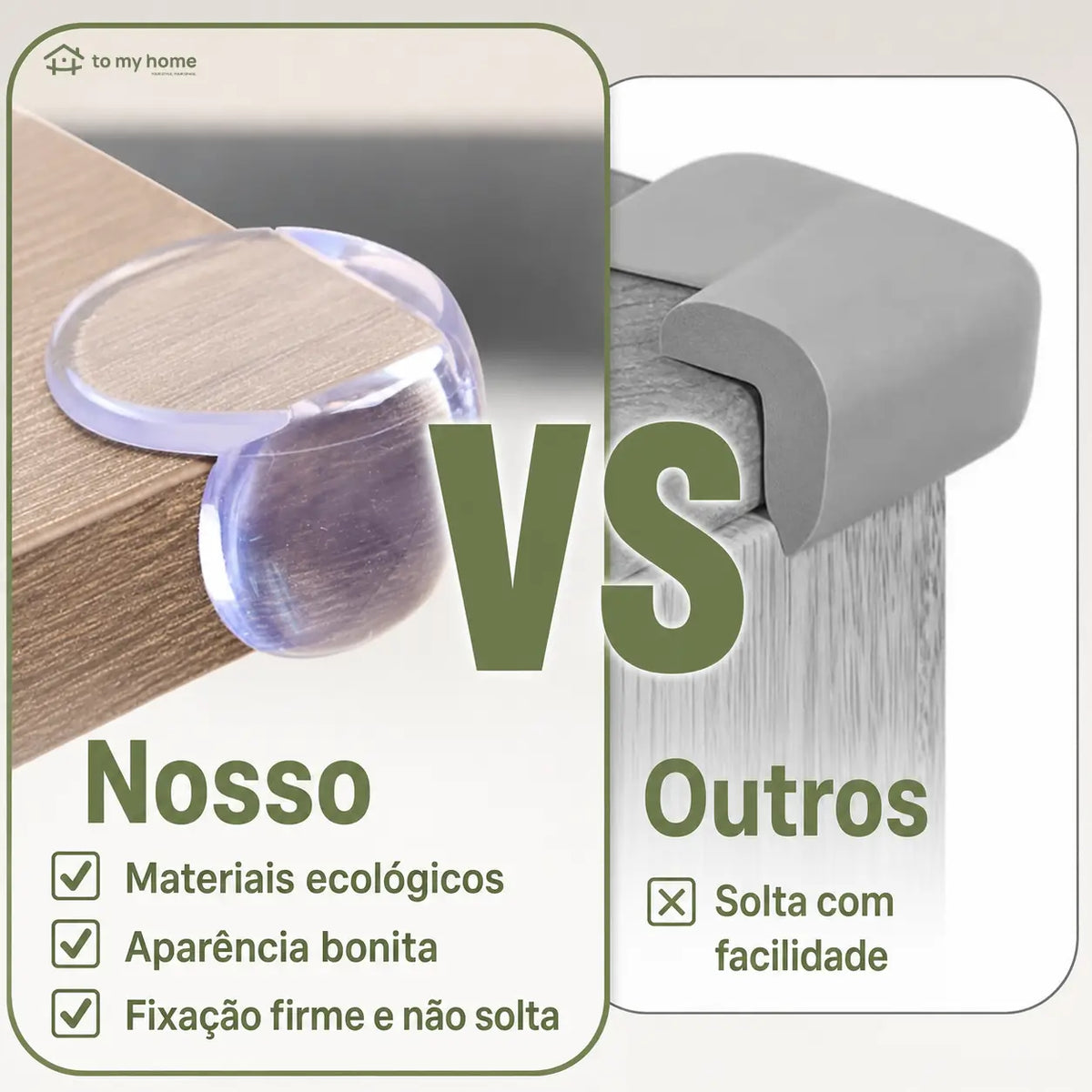 Protetor de quina transparente em PVC com adesivo forte para segurança infantil em mesas, móveis e cantos afiados da casa diária