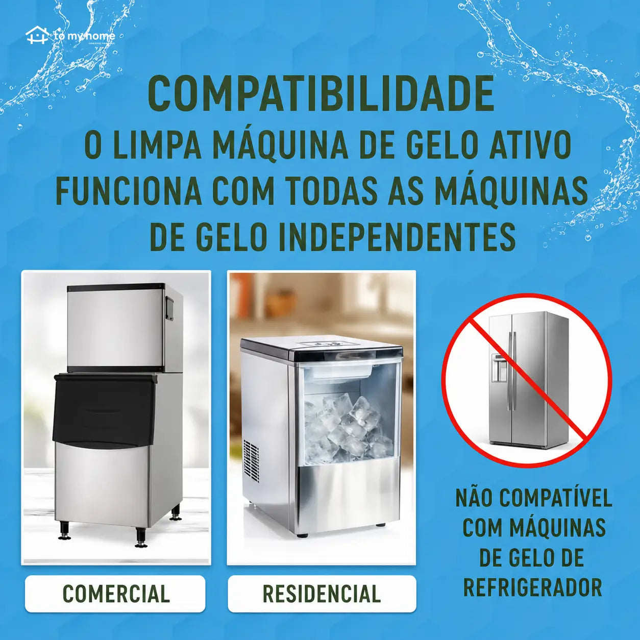 Kit com 24 tabletes limpadores para máquina de gelo, desincrustante sem perfume com ácido cítrico, para modelos portáteis e comerciais diversos