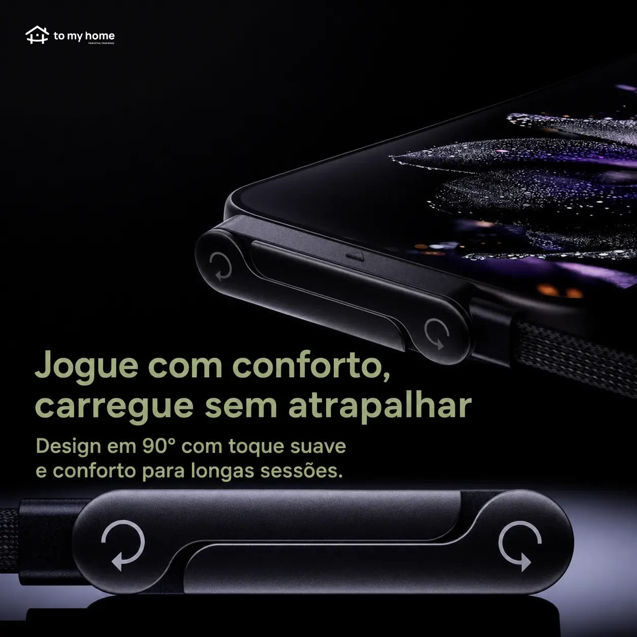 Cabo USB-C 240W com suporte invisível para celular e notebook, carga rápida 2 em 1 para jogos, escritório, viagens e carro