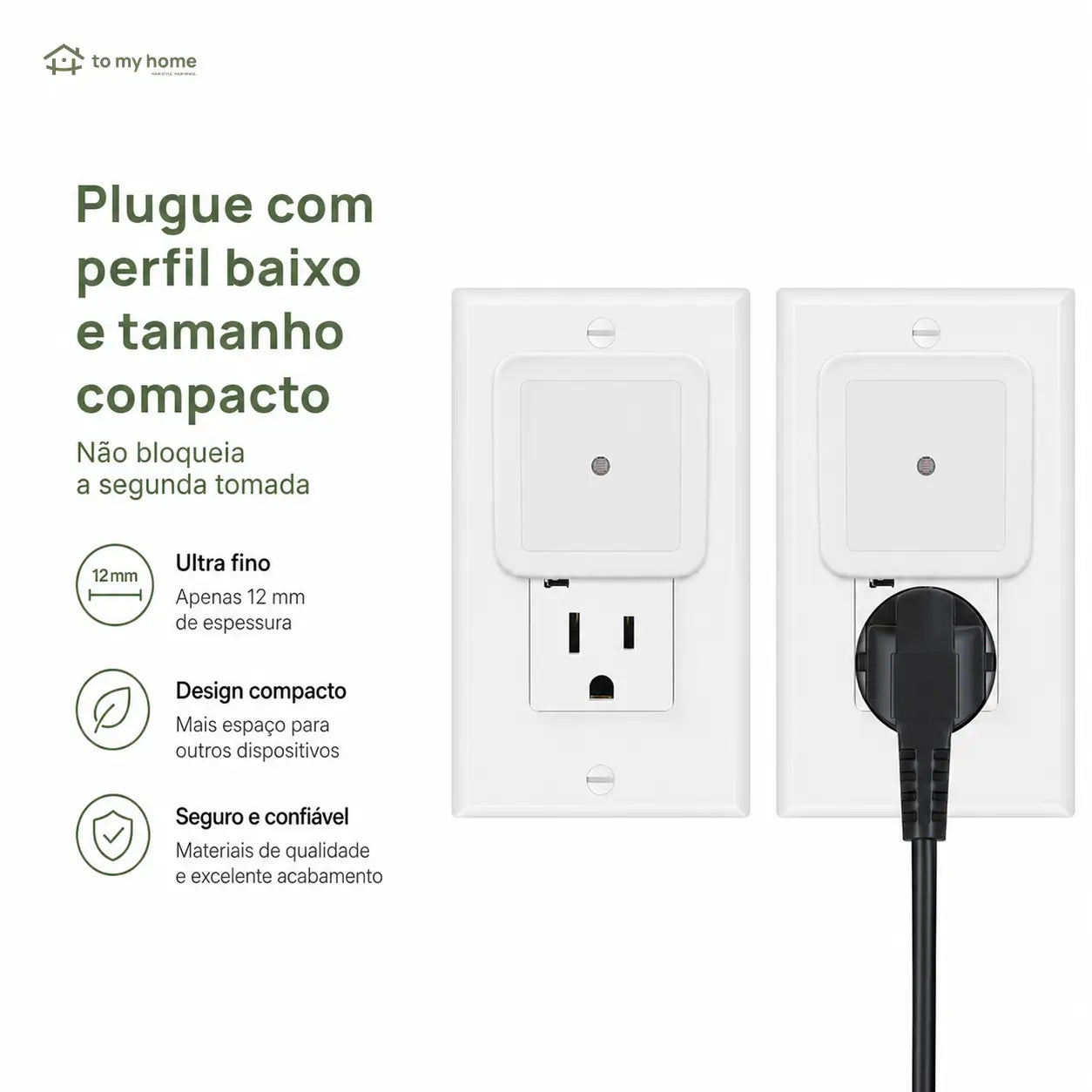 Luz noturna LED de tomada com sensor crepuscular, kit com 6 unidades para quarto, banheiro, corredor e cozinha, branco quente
