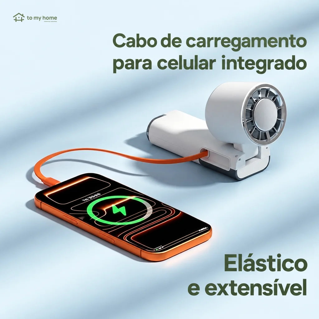 Mini ventilador portátil 7 em 1 com 100 velocidades