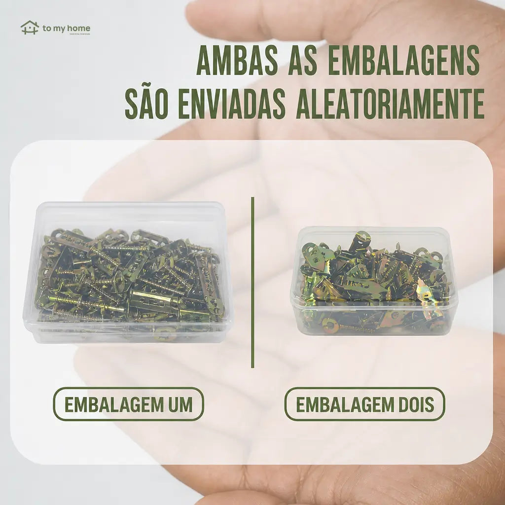 Kit com 200 buchas para drywall autoperfurantes sem furadeira para quadros, prateleiras, cortinas e armários de parede em casa e no escritório