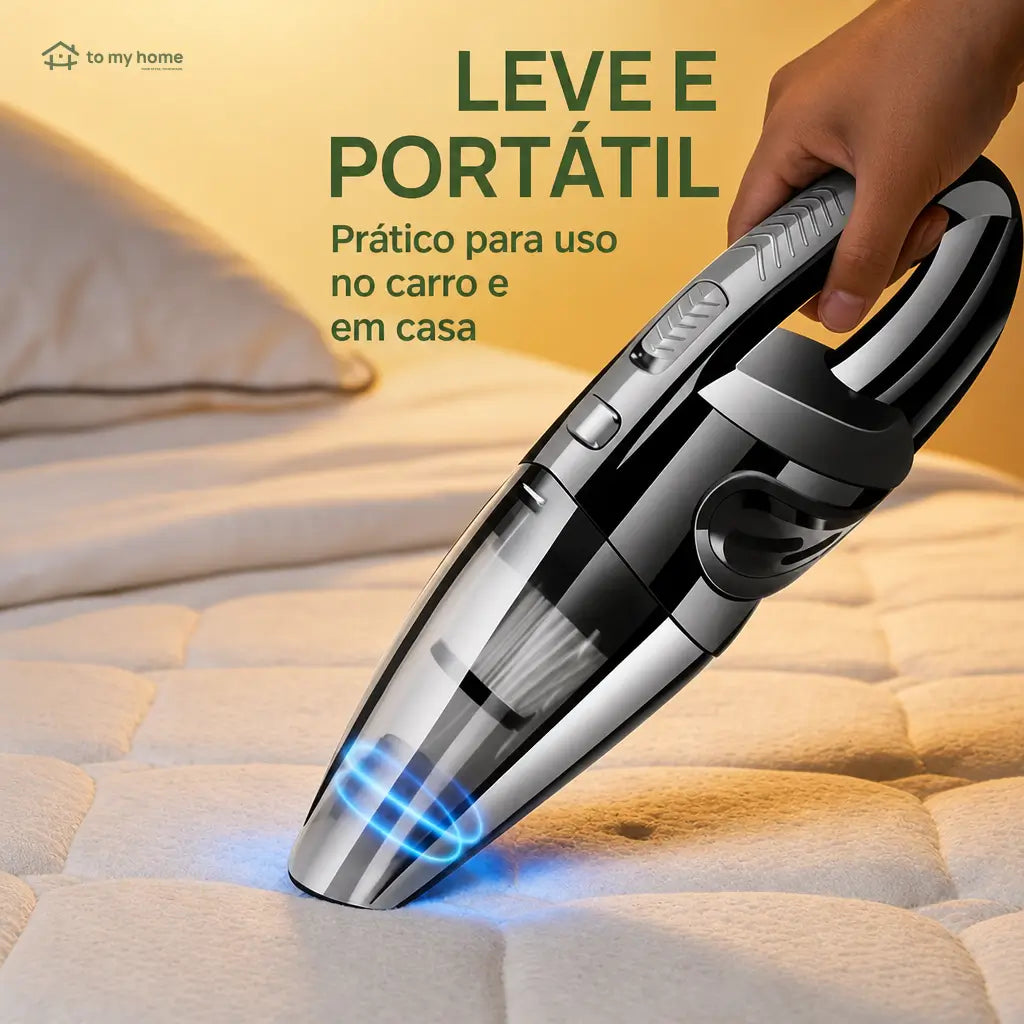 Aspirador de pó portátil sem fio com sucção forte e acessórios para limpar carro, sofá, teclado, pelos de pets e migalhas no dia a dia